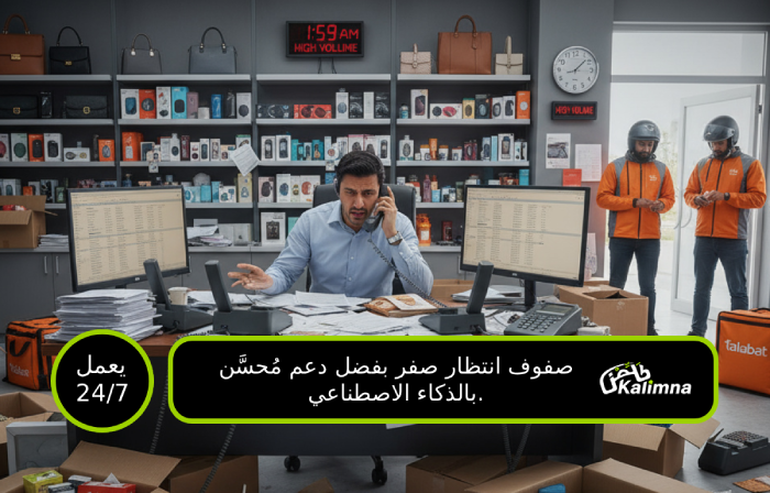 توسيع الدعم خلال مواسم الذروة - الذكاء الاصطناعي يتعامل مع مكالمات لا محدودة دعم عملاء مع وكلاء هاتف أذكياء بالعربي يتعاملون مع ذروة موسمية - رمضان، الجمعة البيضاء، مبيعات اليوم الوطني للمتاجر الإلكترونية الخليجية